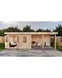 Lugarde Select Modern | Tuinhuis Zutphen met Veranda Rechts 388 + 400 x 300 | Onbehandeld