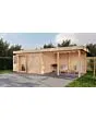 Lugarde Select Modern | Tuinhuis Zutphen met Veranda Rechts 388 + 400 x 300 | Onbehandeld
