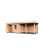 Lugarde Select Modern | Tuinhuis Zutphen met Veranda Rechts 388 + 400 x 300 | Onbehandeld