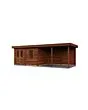 Lugarde Select Modern | Tuinhuis Zutphen met Veranda Rechts 388 + 400 x 300 | Bruin Geolied