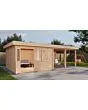 Lugarde Select Modern | Tuinhuis Amstelveen met Veranda Rechts 388 + 400 x 388 | Onbehandeld