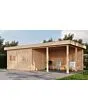 Lugarde Select Modern | Tuinhuis Amstelveen met Veranda Rechts 388 + 400 x 388 | Onbehandeld