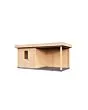 Lugarde Select Modern | Tuinhuis Vught met Veranda Rechts 250 + 300 x 250 | Onbehandeld