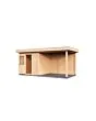 Lugarde Select Modern | Tuinhuis Vught met Veranda Rechts 250 + 300 x 250 | Onbehandeld