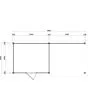 Lugarde Select Modern | Tuinhuis Tilburg met Veranda Rechts 300 + 300 x 250 | Bruin Geolied