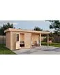 Lugarde Select Modern | Tuinhuis Apeldoorn met Veranda Rechts 300 + 400 x 250 | Onbehandeld