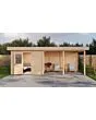 Lugarde Select Modern | Tuinhuis Apeldoorn met Veranda Rechts 300 + 400 x 250 | Onbehandeld