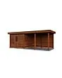 Lugarde Select Modern | Tuinhuis Apeldoorn met Veranda Rechts 300 + 400 x 250 | Bruin Geolied