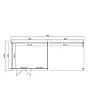 Outdoor Life Products | Tuinhuis met Overkapping Aida 760 x 275