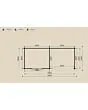 Lugarde | Blokhut met overkapping platdak B9