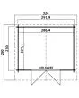 Outdoor Life Products | Tuinhuis Baltimore 292 x 230 | 5 Kleuren