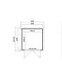 Outdoor Life Products | Tuinhuis Kibo 1 - 200 x 200 Tuinhuis