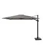 4 Seasons Outdoor | Zweefparasol Siesta Premium 300 x 300 cm | Antraciet-Charcoal