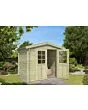 Outdoor Life Products | Tuinhuis Ingo 230 x 230 | Geïmpregneerd | Olijfgroen