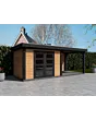 Fonteyn | Tuinhuis Coco met Overkapping 600 x 250 Exclusief