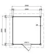 Fonteyn | Tuinhuis Demi 250 x 250 Exclusief