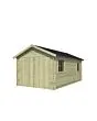Outdoor Life Products | Garage Dillon 300 x 540 | Geïmpregneerd | Olijfgroen