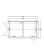 Outdoor Life Products | Garage Dillon 300 x 540 | Geïmpregneerd | Olijfgroen