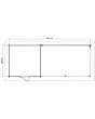 Lugarde Select | Tuinhuis Ede met Overkapping Rechts 250 + 400 x 250 | Keteldruk Bruin