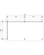 Fonteyn Exclusief Overkapping 588x300cm  - Gebeitst Transparant Eiken / RAL7021