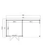 Outdoor Life Products | Tuinhuis met Overkapping Fraya 570 x 275 | Gecoat | Carbon Grey-Wit