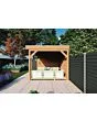 Fonteyn | Tuinhuis met Overkapping Traditioneel 5500 x 3300 | Onbehandelde Douglas Wanden