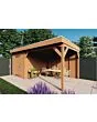 Fonteyn | Tuinhuis met Overkapping Traditioneel 6100 x 3300 | Onbehandelde Douglas Wanden