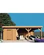 Fonteyn | Tuinhuis met Overkapping Traditioneel 7300 x 3300 | Onbehandelde Douglas Wanden