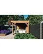 Fonteyn | Tuinhuis met Overkapping Traditioneel 7300 x 3300 | Onbehandelde Douglas Wanden