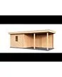 Lugarde Select Modern | Tuinhuis Apeldoorn met Veranda Rechts 300 + 400 x 250 | Zwart Geolied