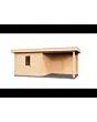 Lugarde Select Modern | Tuinhuis Nunspeet met Veranda Rechts 300 + 300 x 300 | Zwart Geolied