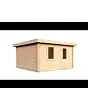 Lugarde Select | Tuinhuis Groenlo met Garagedeur 400 x 400 | Onbehandeld