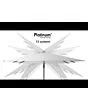 Platinum | Zweefparasol Challenger T² Ø350 cm | Wit