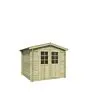 Outdoor Life Products | Tuinhuis Ingo 230 x 230 | Geïmpregneerd | Olijfgroen
