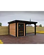 Fonteyn | Tuinhuis Jasmijn met Overkapping 400 x 300 Exclusief