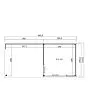 Outdoor Life Products | Tuinhuis Julia 295 x 295 met Aanbouw
