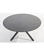 4 Seasons Outdoor | Tafelblad Locarno Tuintafel Ø130 cm | Slate Antraciet