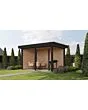 Fonteyn Exclusief Overkapping 388x250cm  - Gebeitst Transparant Eiken / RAL7021