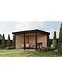 Fonteyn Exclusief Overkapping 388x350cm  - Gebeitst Transparant Eiken / RAL7021
