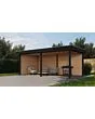 Fonteyn Exclusief Overkapping 588x300cm  - Gebeitst Transparant Eiken / RAL7021