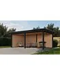 Fonteyn Exclusief Overkapping 588x350cm  - Gebeitst Transparant Eiken / RAL7021