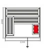Fonteyn | Sauna Luxor 220 | Red Cedar