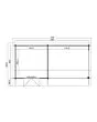 Outdoor Life Products | Tuinhuis met Overkapping Maribel 680 x 300
