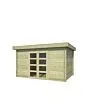Outdoor Life Products | Tuinhuis Mikkel 380 x 275 | Geïmpregneerd | Olijfgroen