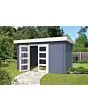 Outdoor Life Products | Tuinhuis Mikkel 380 x 275 | Gecoat | Carbon Grey-Wit