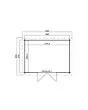 Outdoor Life Products | Tuinhuis Mikkel 380 x 275 | Gecoat | Carbon Grey-Wit