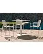 Borek | Tuinstoel Mira Hoog | Wit-Taupe