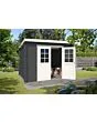 Outdoor Life Products | Tuinhuis Nadia 275 x 230 | Gecoat | Platinum Grey-Wit