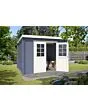 Outdoor Life Products | Tuinhuis Nadia 275 x 230 | Gecoat | Platinum Grey-Wit