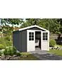 Outdoor Life Products | Tuinhuis Norah 275 x 230 | Gecoat | Carbon Grey-Wit